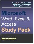 Cover image for Microsoft Word, Excel & Access Study Pack